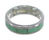 Southwest Authentic Sterling Silver And Turquoise Inlay Ring Size 5-1/2 VX58401